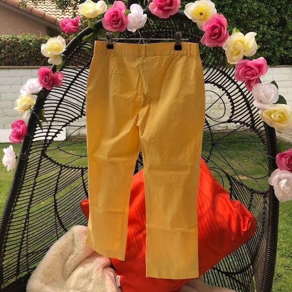 Moda Internacional Yellow pants.Sz 8 - Picture 4 of 6